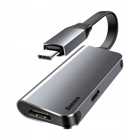 Baseus Liitle box |  Adapter USB-C - Type-C HDMI 4k@60Hz Power Delivery 60W EOL