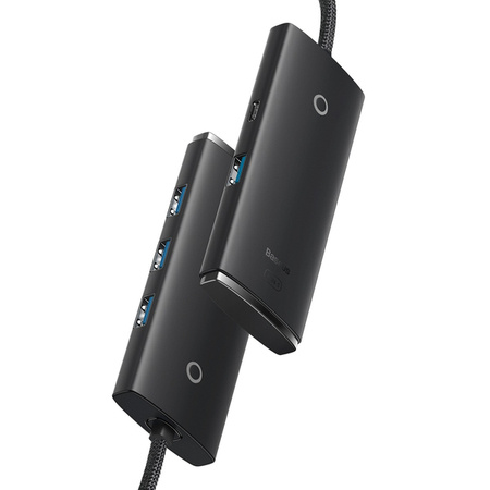 Baseus Lite Series 4-Port | HUB adapter rozdzielacz USB-C - USB 3.0 *4 100cm