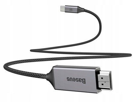 Baseus Video Type-C Male to HDMI Male | Adapter przejściówka kabel Type-C do HDMI 4k 60Hz 180cm EOL